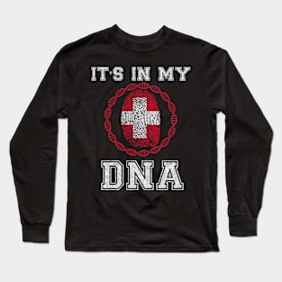 Switzerland  It's In My DNA - Gift for Swiss From Switzerland Long Sleeve T-Shirt